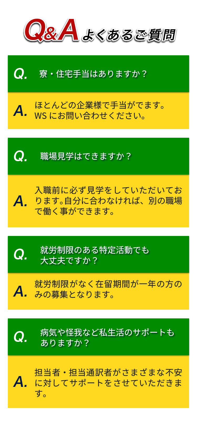 Q&Aよくある質問